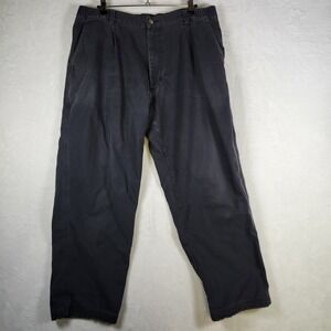 Scandia Woods Mens Pleated Lined‎ Pants Elastic Waist Cotton Blend Comfort